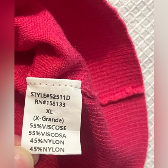 Staccato Women's Pink Sweater w Buttons on Sleeves Size XL - Picture 10 of 12